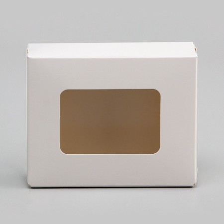 Container for removal, with a window, white, 10 x 8 x 3.5 cm-1