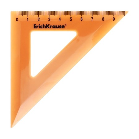 Geometric Erichkrause "Manga", plastic, small (ruler, square, transporter), mix, in the ZIP packet-1