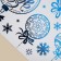 Vinyl stickers with foil "Christmas tree decorations", 30 x 50 cm, New Year