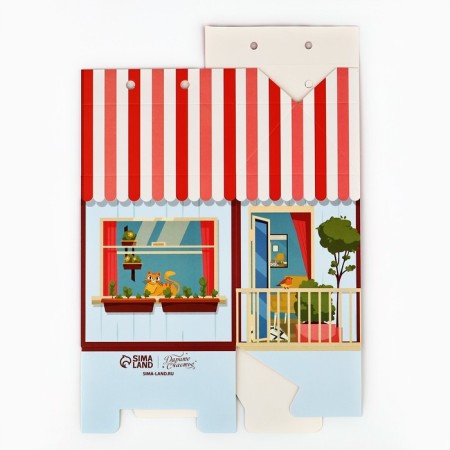 Box for sweets "House", 8 x 10 x 16 cm-8