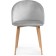 ALDO Metal Carcass stained metal/velor, natural/gray 50x50x77.5 cm