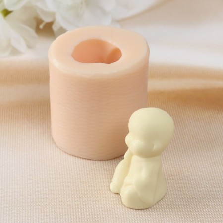 Silicone Mold "Little Buddha 4" 2.5x2.5x4 cm-3
