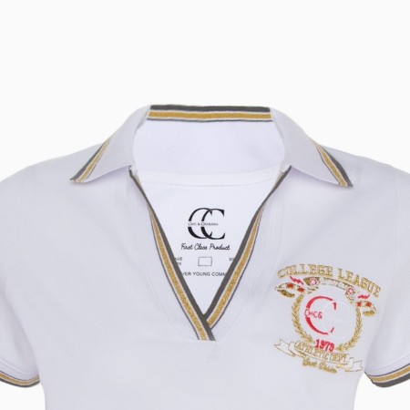 T -shirt female, white color, size 42 (s)-8