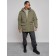Extensive male winter park, size 56, green color