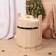 Linden tub, 10l, stainless hoop, with a lid, "Dobroparov"