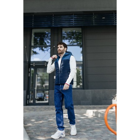 Male ise vest, size 48, blue color, blue-6