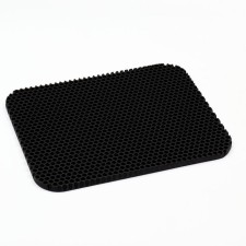 Animal rug EVA, cellular, 27 x 34 cm, black