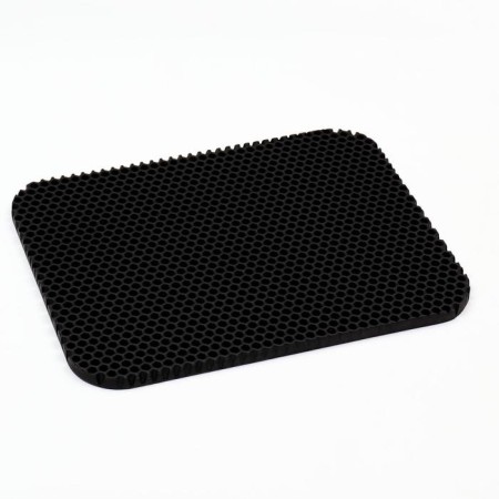 Animal rug EVA, cellular, 27 x 34 cm, black