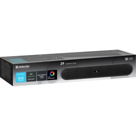 Soundbar Defender Z9, Wireless, 16 W, USB, BT, 5.3, Black-3