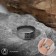 Ring "Valhalla" with runes, white color in silver, 16 size
