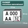 Frame for the car number Delta PRO, square with a latch, plastic, gray, 2 pcs 104115