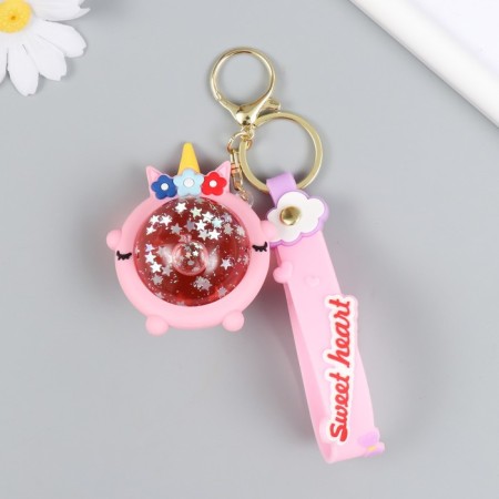 Trick Rubber "S only Room" with bracelet and carbine, pink 4x6x7.4 cm