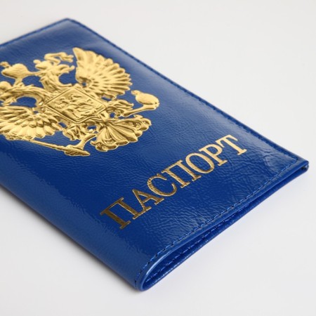 Cover for passport, blue color-3
