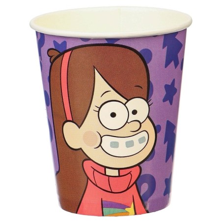 A glass of paper "Happy Birthday!", 250 ml, 6 pieces, gravity farz-8
