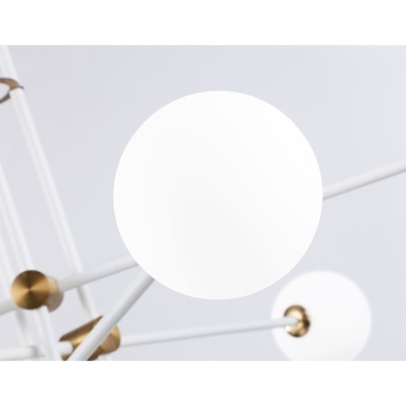 Suspended Ambrella Light, Modern, TR2521, 6XG9, white color, brass-5