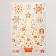 Plastic sticker "Lace Christmas tree with gifts" golden red 17x27 cm