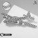Armor brooch is soaring, white color in silver