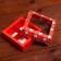 Box for sweets 4 pcs, 12.6 x 12.6 x 3.5 "Santa Claus"