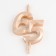 Candle in the cake "Jubilee", number 65, 10 cm, champagne
