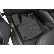 3D mats in a salon for Toyota Hilux, 2016-, double cabin, automatic transmission, p.R. (South Africa), 4 pcs.