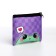 Children's textile wallet "Frog", 11x9x0.5 cm, purple color