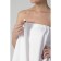 SUCH STOPS SAME AND I: PAREO towel 68*150cm+Chalma, White, 100%HL, 320 g/m2
