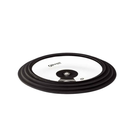 Olivetti GLU20 pan cover, with silicone rim and pen, glass, 3 sizes, d = 20/22/24 cm-3