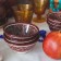 PIALA RISTAN CIRAMICA "Patterns", 11.5 cm, large, brown