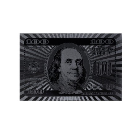 Plastic Plastic Cards "$ 100", 54 pcs, 33 μm, map 8.7 x 5.7 cm