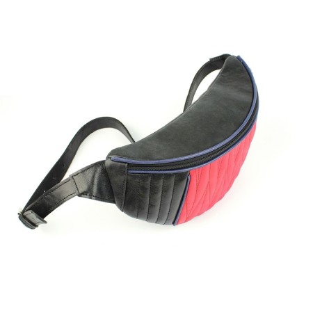 Female warehouse bag, outer pocket, black/red cracker-2