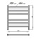 Electric towel Grois Bruno, 400x600 mm, 6 crossbars, lower, black