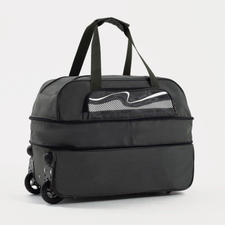 Road bag on wheels, a lightning department, with an increase, an outer pocket, khaki color-2