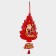 Decorative decoration (suspension) "New Year Christmas tree with Santa Claus" 40.5x25.5 cm