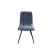 Stool "Fred", supports cone metal black, velor, color graphite is ordered 32