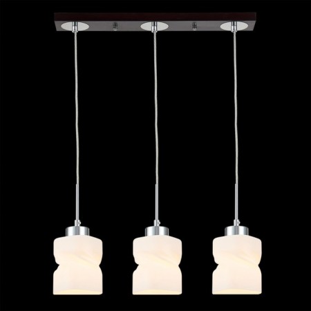 Suspended lamp Citilux "Berta" CL126232, 52x11x45 cm, 3x75W, E27, brown color-1