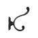 Hook furniture tundra TKD013, two -rod, black
