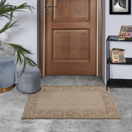 Side carpet, size 50x80 cm, color BEIGE/Brown-3