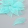 Leaves sidelled for creativity "mint" set 20 pcs h = 6-6.5 cm