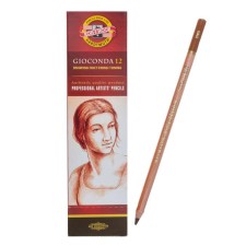 Sepia in a pencil 4.2 mm Koh-I-Noor Gioconda 8803, brown, light, varnish case, 175 mm