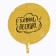 Shard foil circle 18 "Heppy Beerday", color gold, with a substrate
