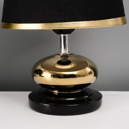 Traffic lamp with lampshade Risalux "Drops", 1 × 40 W, E27, Black /Gold, 17 × 17 × 24 cm-4