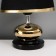 Traffic lamp with lampshade Risalux "Drops", 1 × 40 W, E27, Black /Gold, 17 × 17 × 24 cm