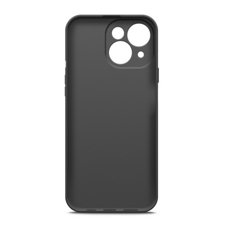 Borasco cover for iPhone 15, matte, silicone, black-1