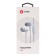 Headphones Mobility MT-25, vacuum, microphone, 105 dB, 16 Ohm, 1.2 m, white