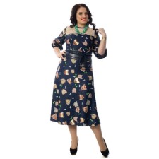 Women's dress, size 54, blue color