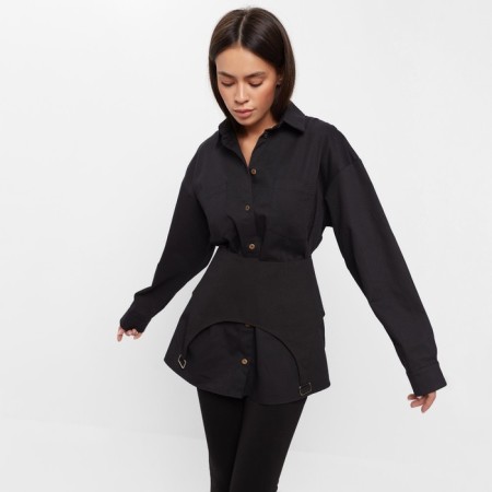 Skirt Baska Women's Denim Mist: Denim R.46, Black-2