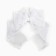 Outlet. Hair bow on elastic band, white, 6x25 cm, princesses