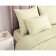 Guten Morgen Champagne sheet, Straip-Satin, size 150x214 cm, yellow color