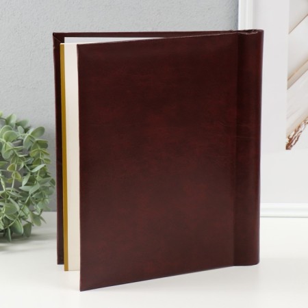 Photo album magnetic 30 sheets 23x28cm "plain brown"-1
