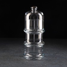 Set of glass containers Villa Patisserie, with a lid, one capacity 210 ml, 3 pcs